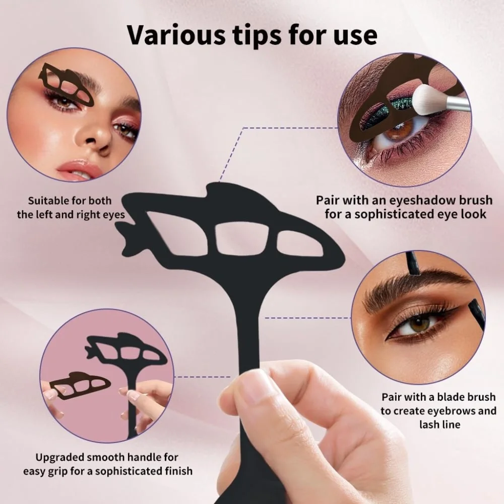 Eyeshadow Stencil And Brush Set for Eye Makeup